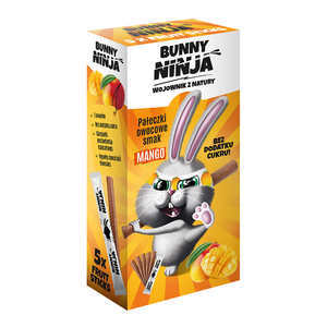 BUNNY NINJA Pałeczki owocowe mango 5x10g