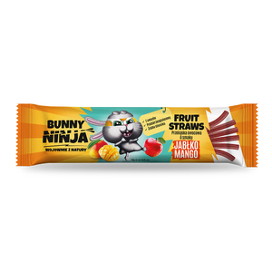 BUNNY NINJA Pałeczki owocowe o smaku jabłko mango 5x10g