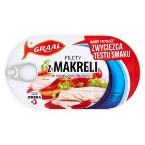 GRALL Filety  z makreli w pomidorach 170 g
