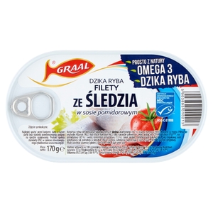 GRALL Filety śledziowe w sosie pomidorowym 170 g