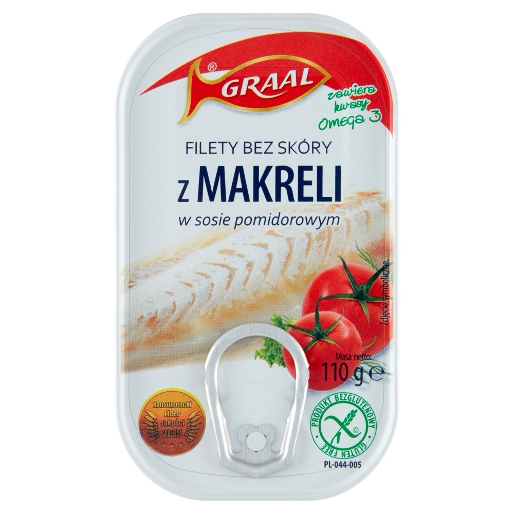 GRALL Filety z makreli w sosie pomidorowym 110 g