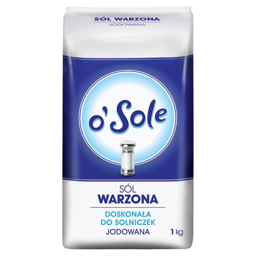 O'SOLE Sól warzona jodowana 1000 g