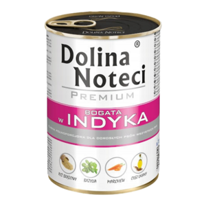 DOLINA NOTECI PREMIUM Mokra karma dla psa bogata w indyka 400 g