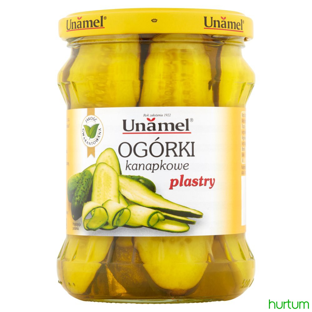 UNAMEL Ogórki kanapkowe 460 g