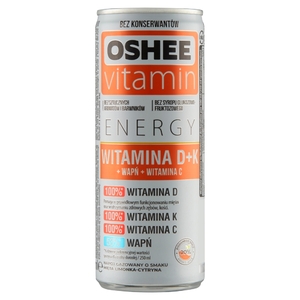 OSHEE VITAMIN ENERGY Napój gazowany o smaku mięta-limonka-cytryna 250 ml