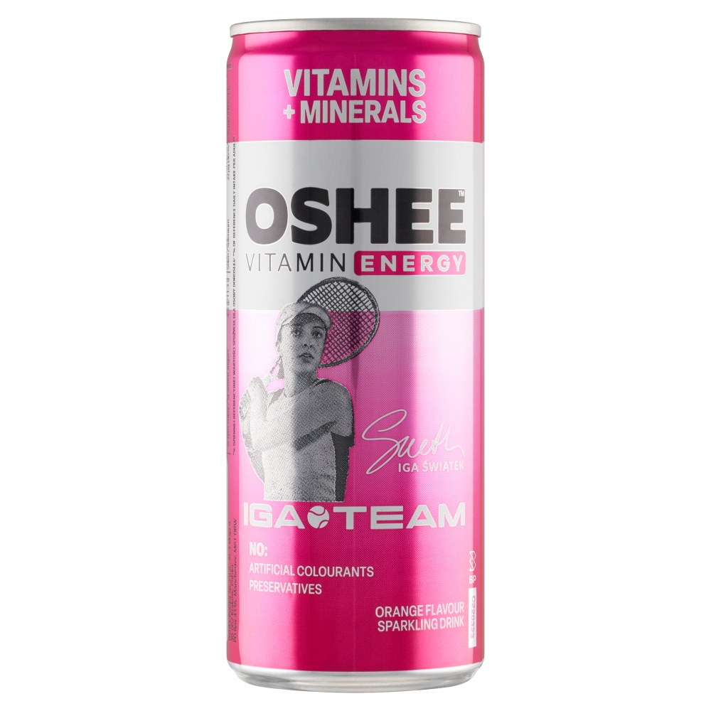 OSHEE VITAMIN ENERGY Napój gazowany o smaku pomarańczowym 250 ml