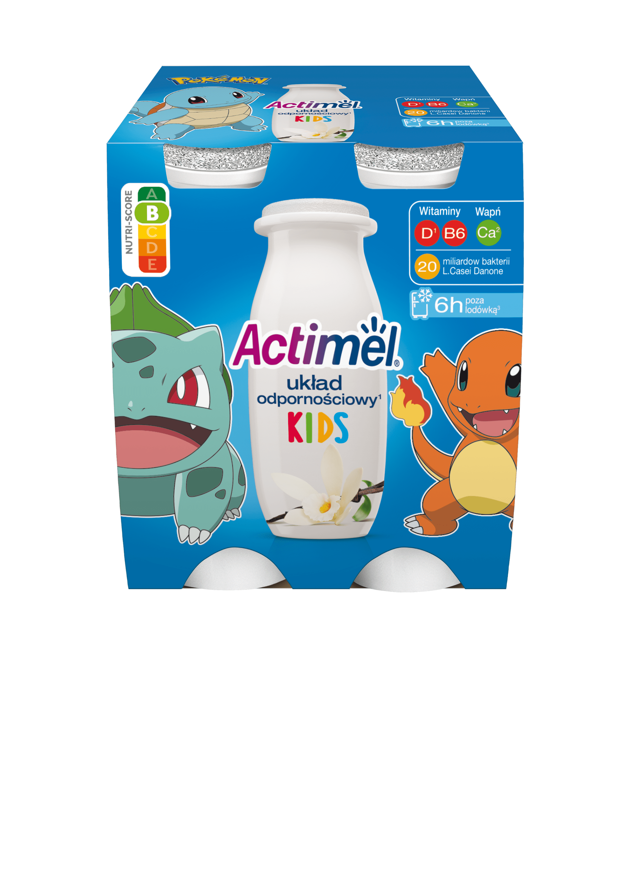 ACTIMEL KIDS Napój mleczny wanilia 4x100g