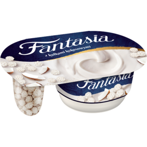 DANONE FANTASIA Jogurt kremowy z kulkami kokosowymi 98g