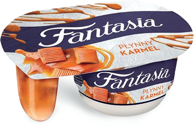 DANONE FANTASIA Jogurt kremowy z sosem karmelowym