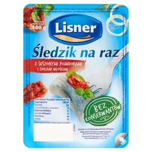 LISNER Śledzik na raz z suszonymi pomidorami i ziołami włoskimi 100g