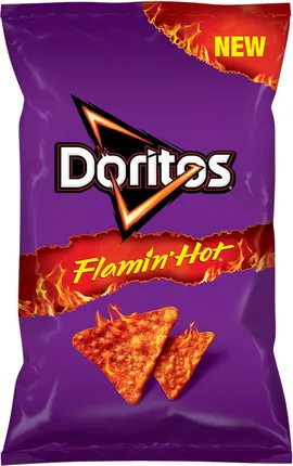 DORITOS FLAMIN' HOT Chipsy kukurydziane o smaku bardzo pikantnym 75g