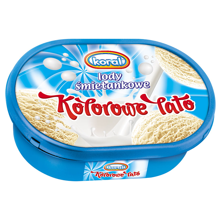 KORAL KOLOROWE LATO Lody śmietankowe 1000ml