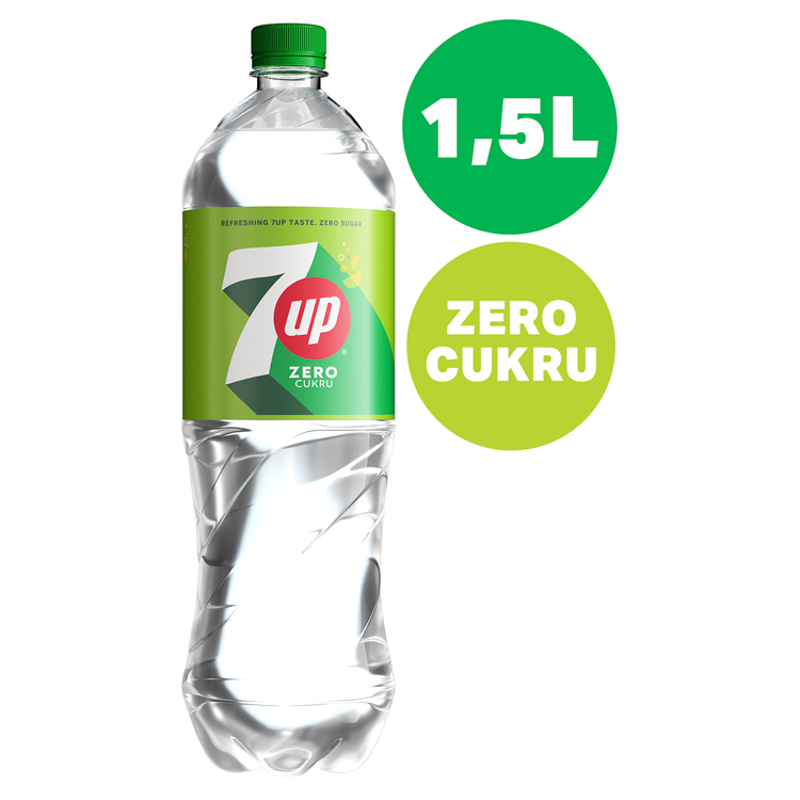 7UP ZERO Napój gazowany o smaku cytrynowo-limonkowym bez cukru 1500ml