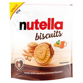 NUTELLA BISCUITS Kruche ciastka wypełnione kremem 193 g