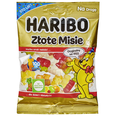 HARIBO ZŁOTE MISIE Żelki owocowe 85g