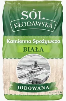 KŁODAWA Sól kamienna jodowana 1kg