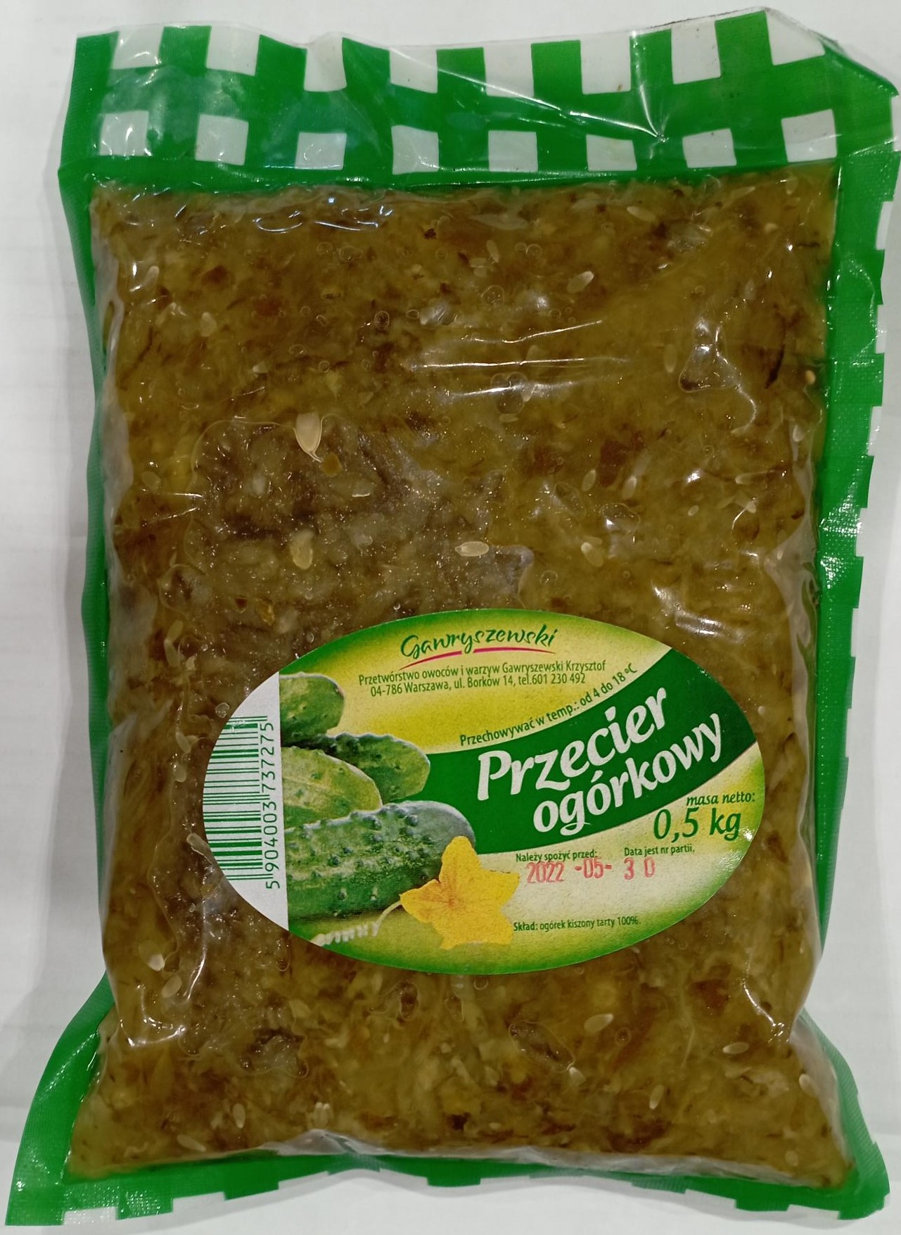 ZIELENIAK Przecier ogórkowy 500g