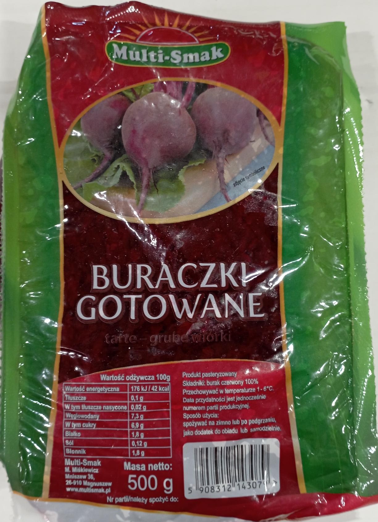 ZIELENIAK Buraczki gotowane tarte 500 g