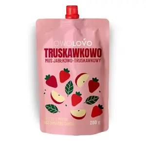 OWOLOVO Mus jabłkowo-truskawkowy 200g