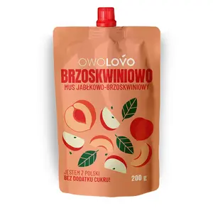 OWOLOVO Mus jabłkowo-brzoskwiniowy 200g