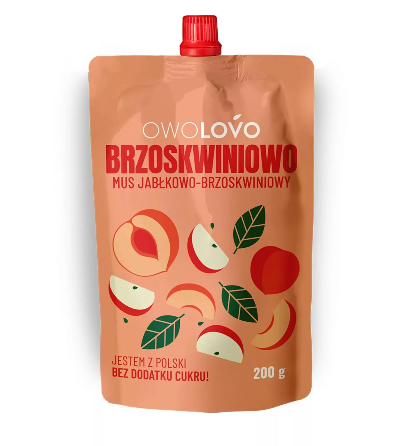 OWOLOVO Mus jabłkowo-brzoskwiniowy 200g