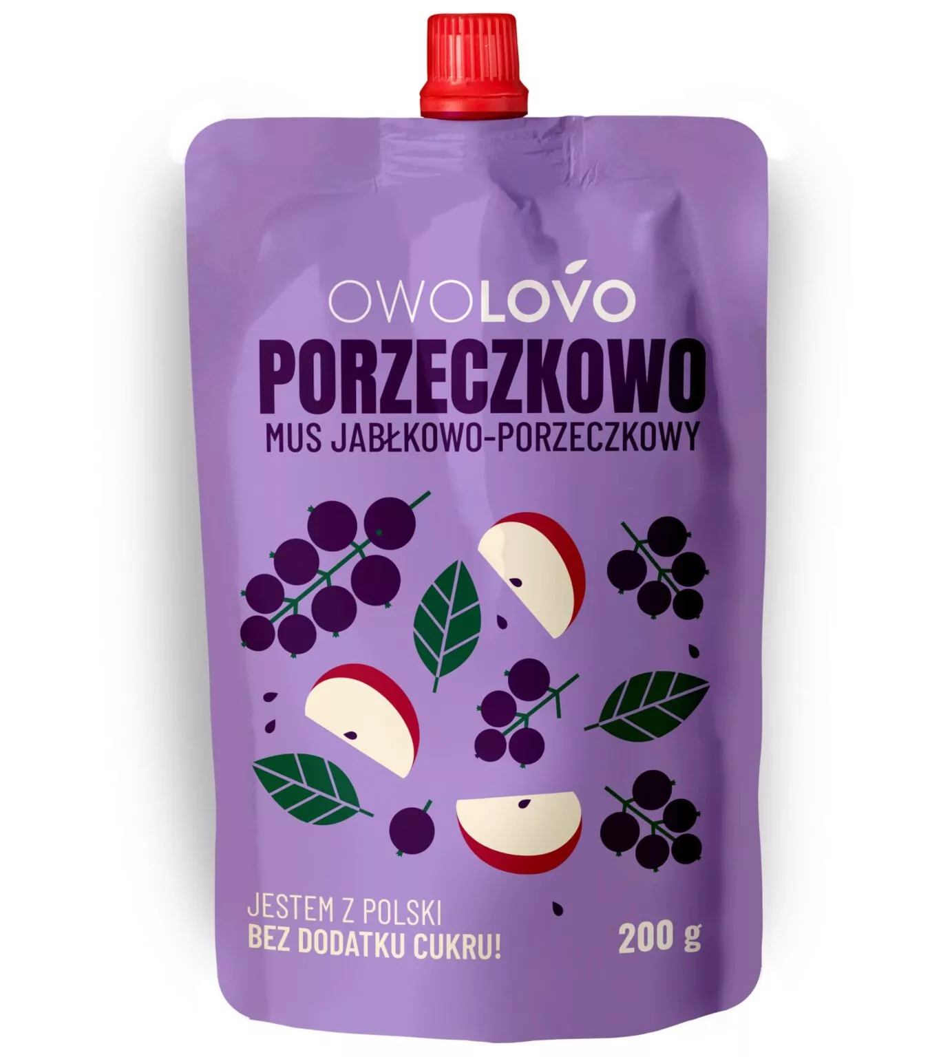 OWOLOVO Mus jabłkowo-porzeczkowy 200g