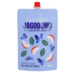 OWOLOVO Mus jabłkowo-jagodowy 200g