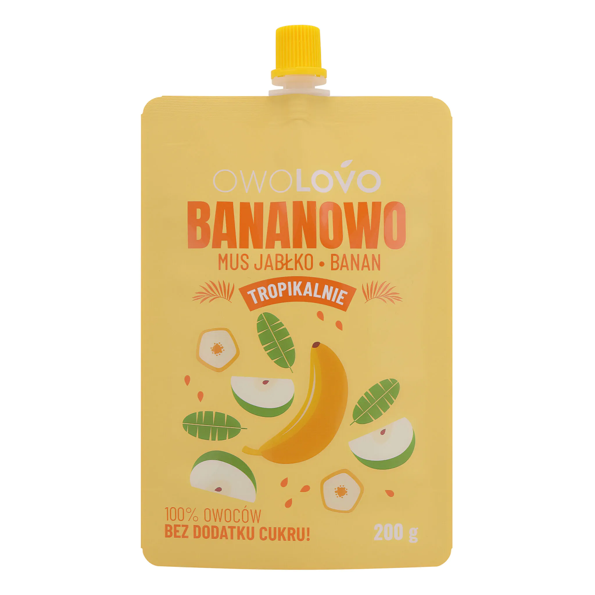 OWOLOVO Mus jabłkowo-bananowy 200g