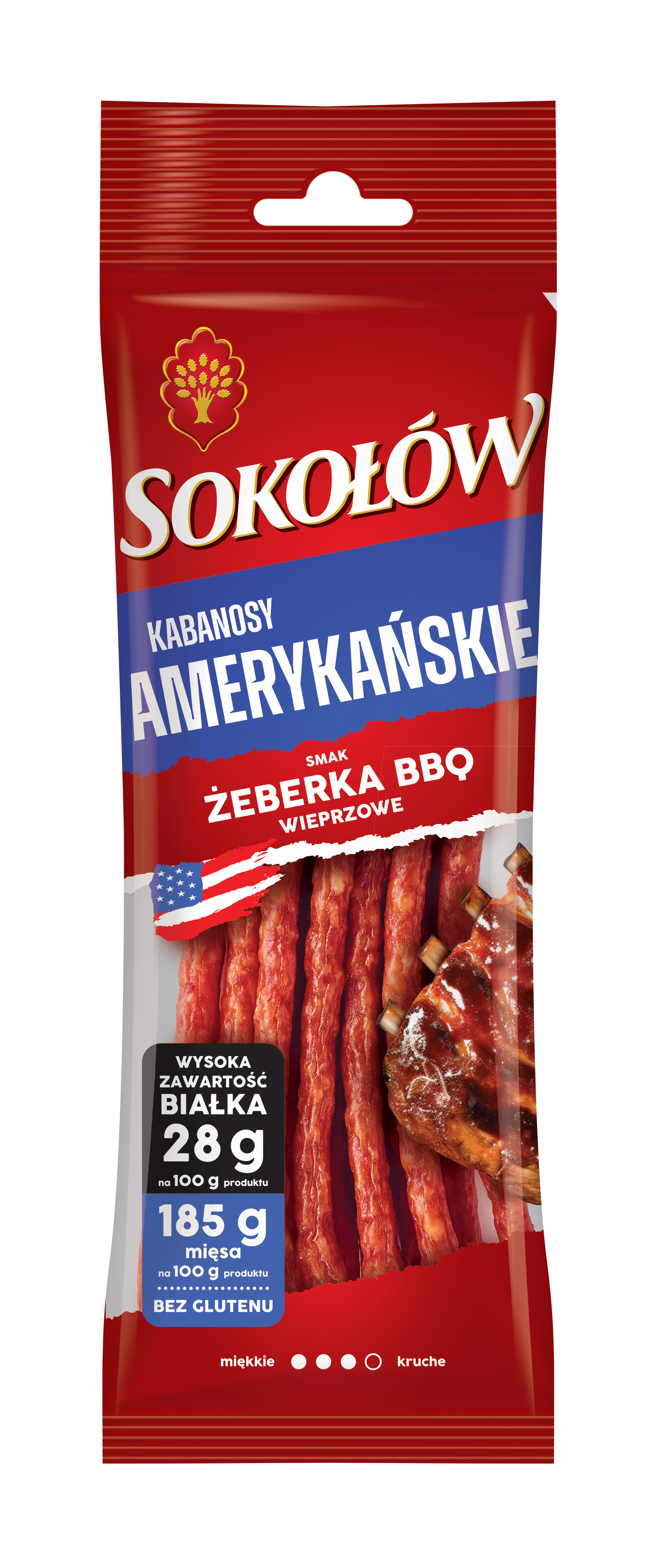 SOKOŁÓW Kabanosy Amerykańskie 100 g