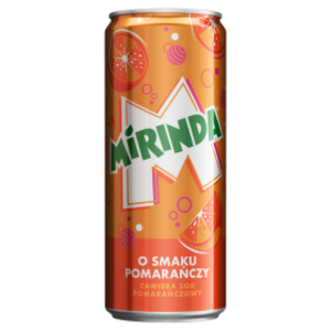 MIRINDA Napój gazowany o smaku pomarańczowym 330ml