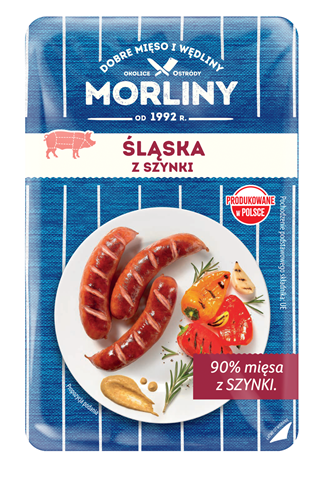 MORLINY Kiełbasa śląska z szynki 460 g