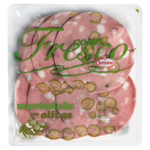 SERRANO CORTE FRESCO Produkt z wieprzowiny gotowany z oliwkami