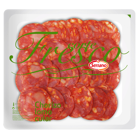 SERRANO CORTE FRESCO Kiełbasa Chorizo w plastrach 100 g