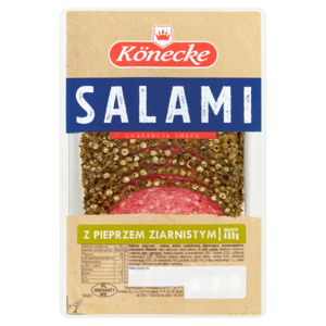 KONECKE Salami z pieprzem ziarnistym w plastrach 480 g