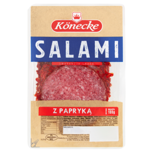 KONECKE Salami z papryką w plastrach 100 g