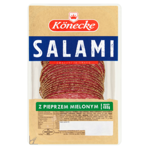 KONECKE Salami z pieprzem mielonym w plastrach 480 g