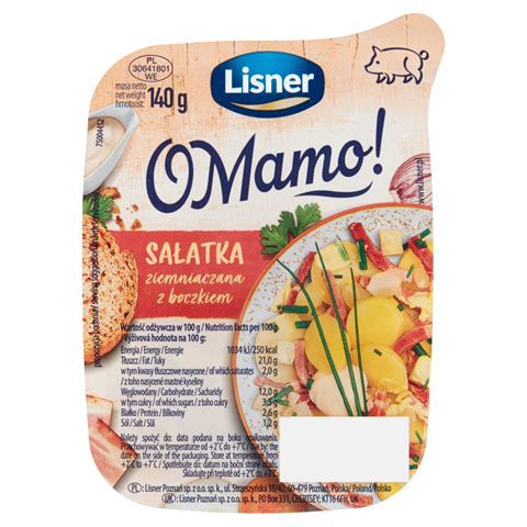 LISNER O MAMO! Sałatka ziemniaczana z boczkiem 140 g