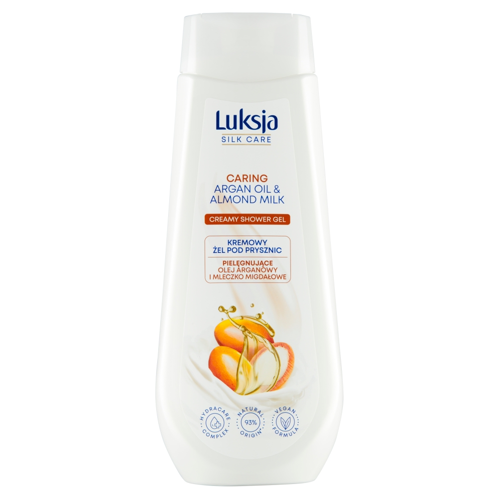 LUKSJA SILK CARE Żel pod prysznic pielęgnujące olejek arganowy i mleczko migdałowe 500ml