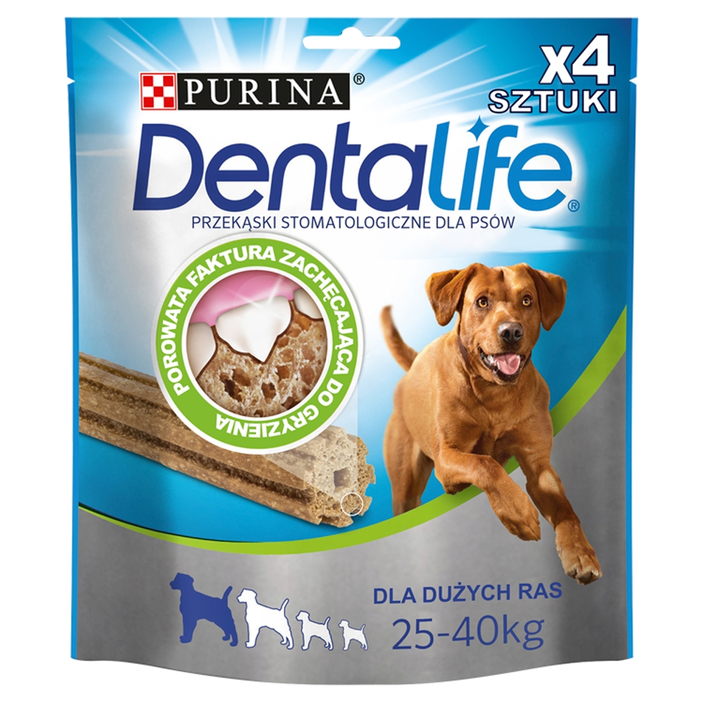 PURINA DENTALIFE Przysmak dla psów dużych ras 4 szt. 142g