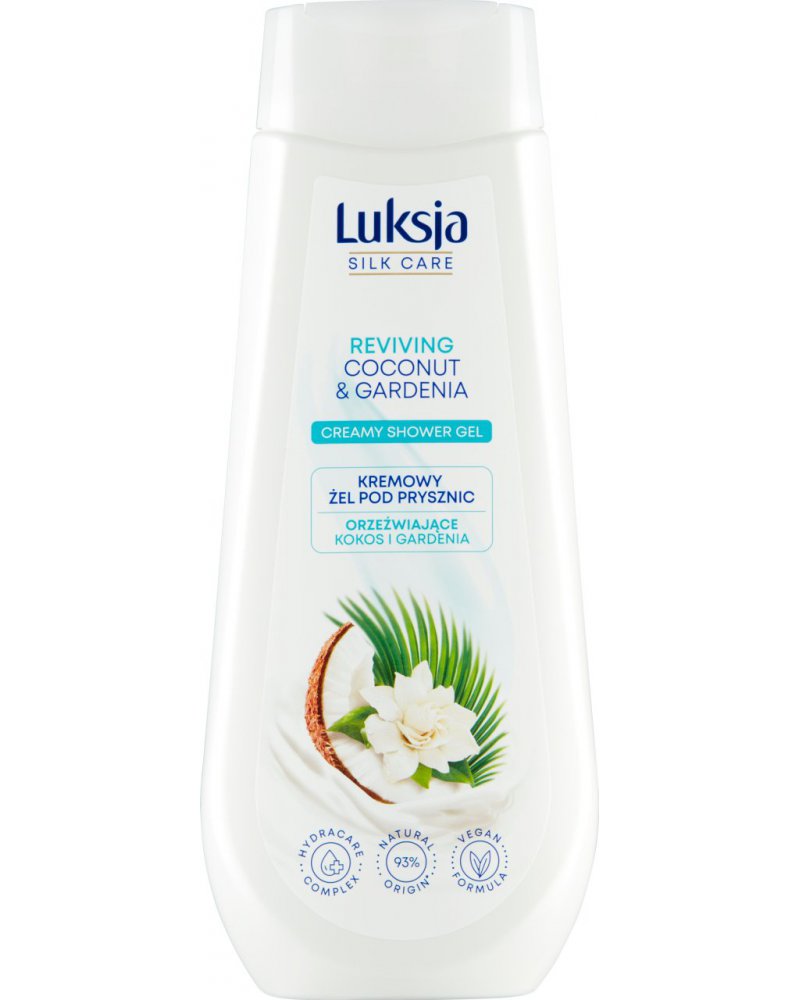 LUKSJA SILK CARE Kremowy żel pod prysznic orzeźwiające kokos i gardena 500ml