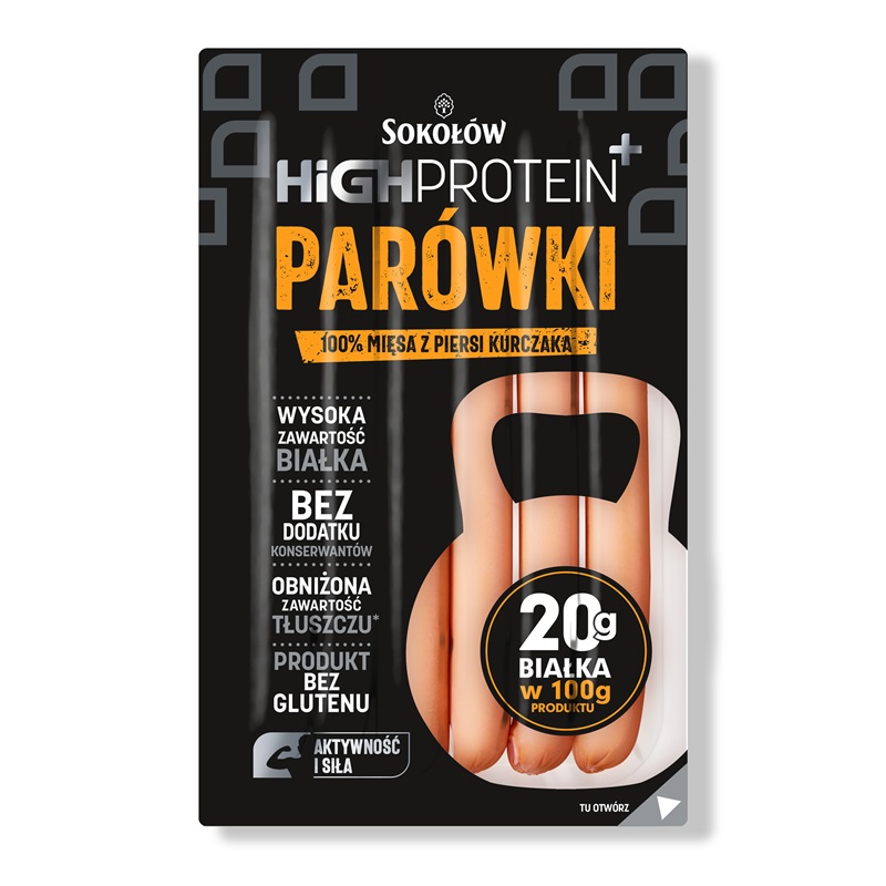 HIGH PROTEIN Parówki z piersi kurczaka 200g