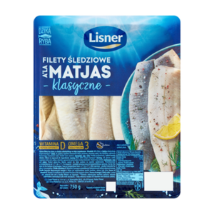 LISNER Filety śledziowe a'la matjas w oleju 750 g