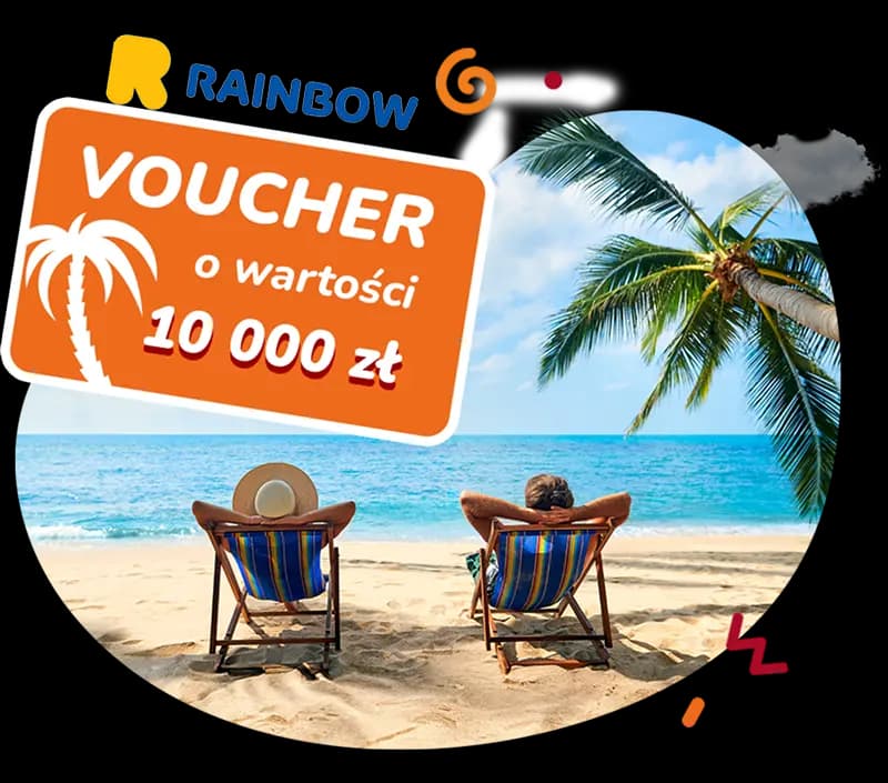 Voucher na egzotyczne wakacje o wartości 10000 zł