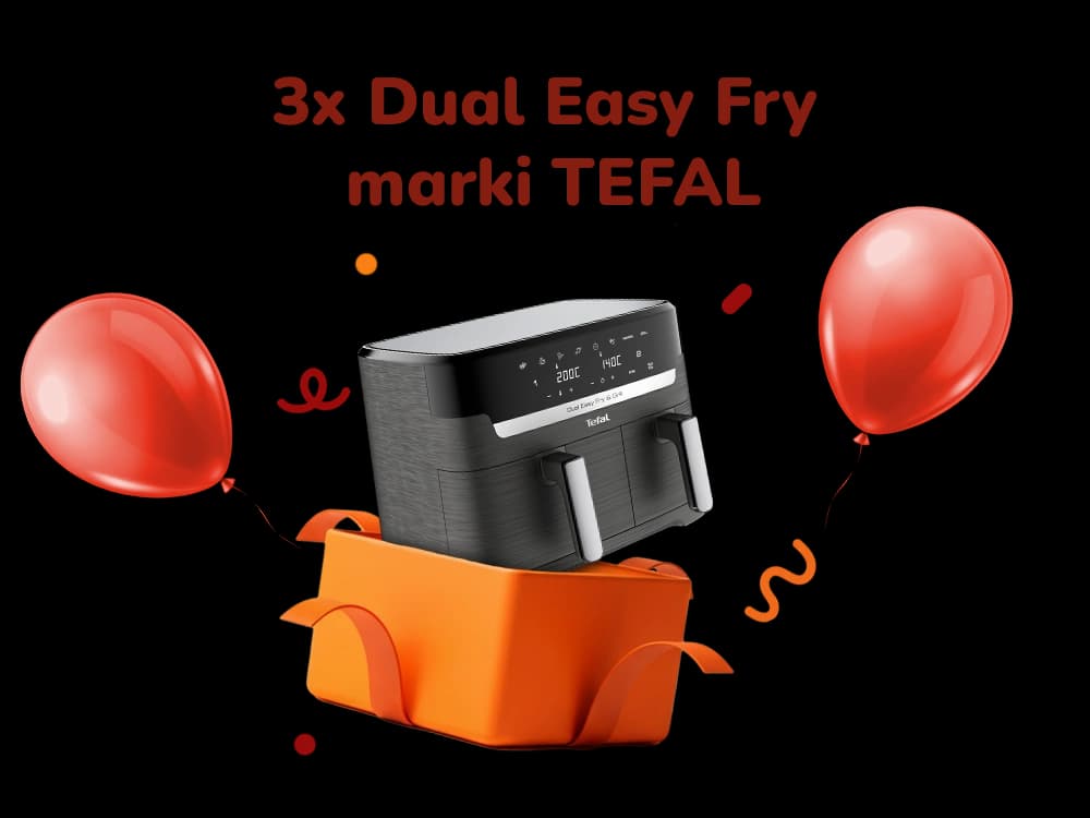 3x Dual Easy Fry marki Tefal