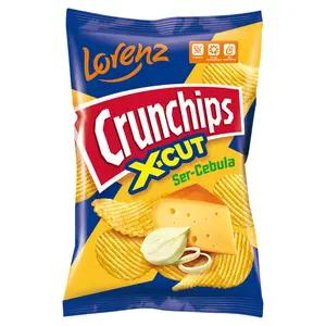 CRUNCHIPS X-CUT Chipsy ziemniaczane o smaku ser i cebula