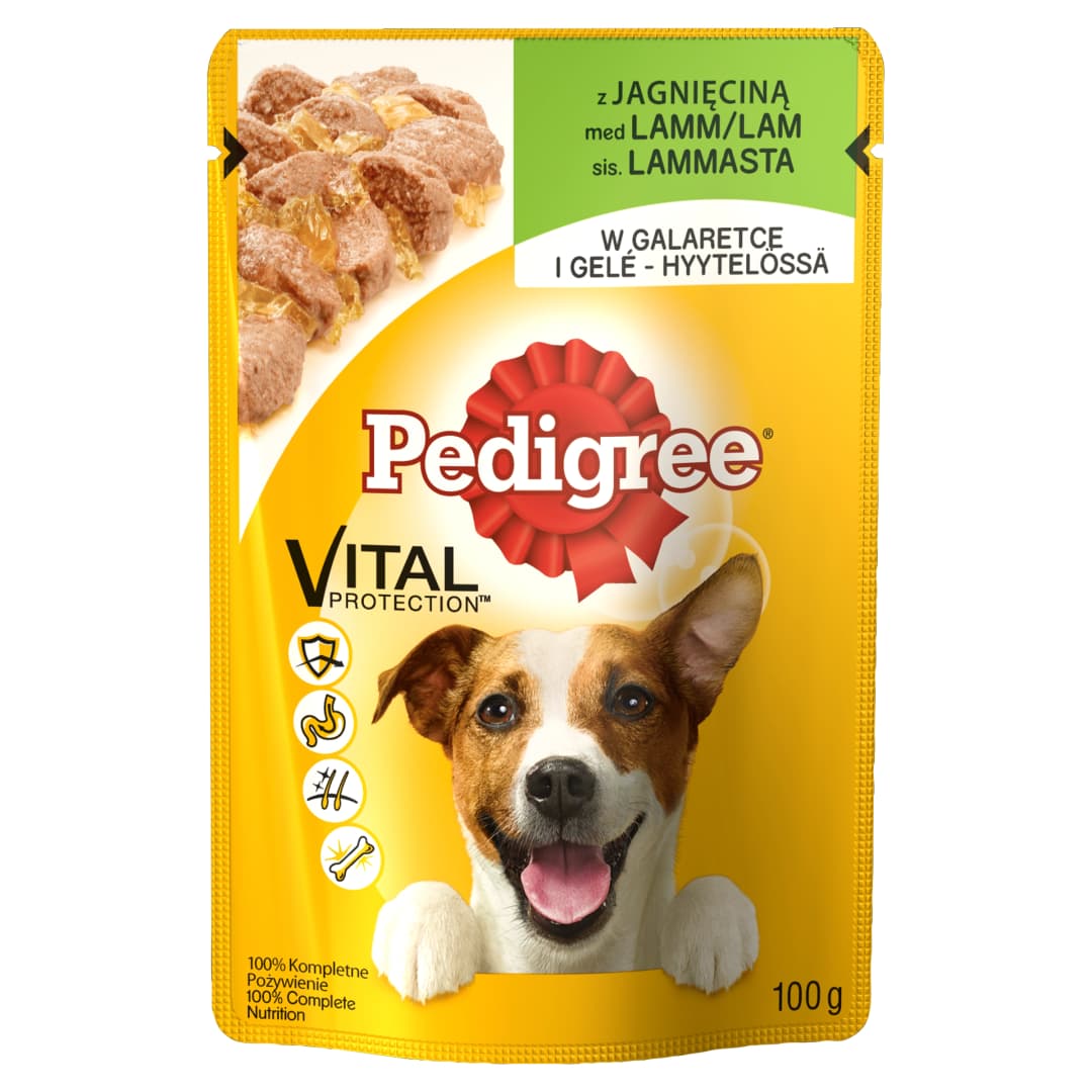 PEDIGREE Karma z jagnięciną dla dorosłych psów 100 g