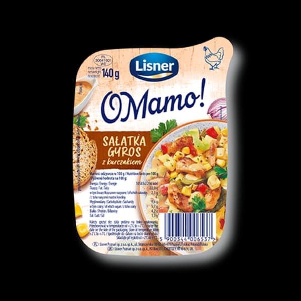 LISNER O MAMO! Sałatka z kurczakiem gyros 140 g