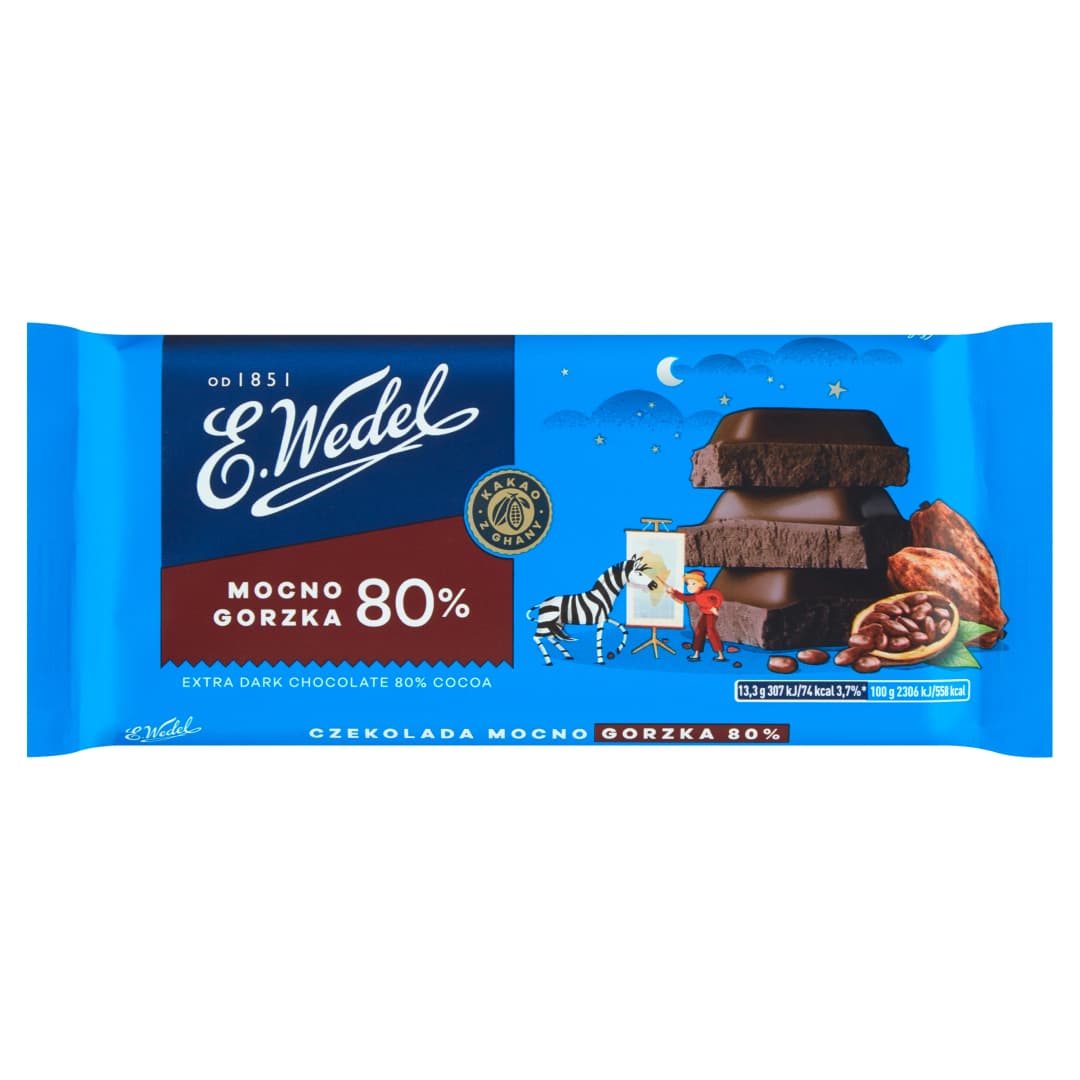 E. WEDEL Czekolada mocno gorzka 80% 80 g