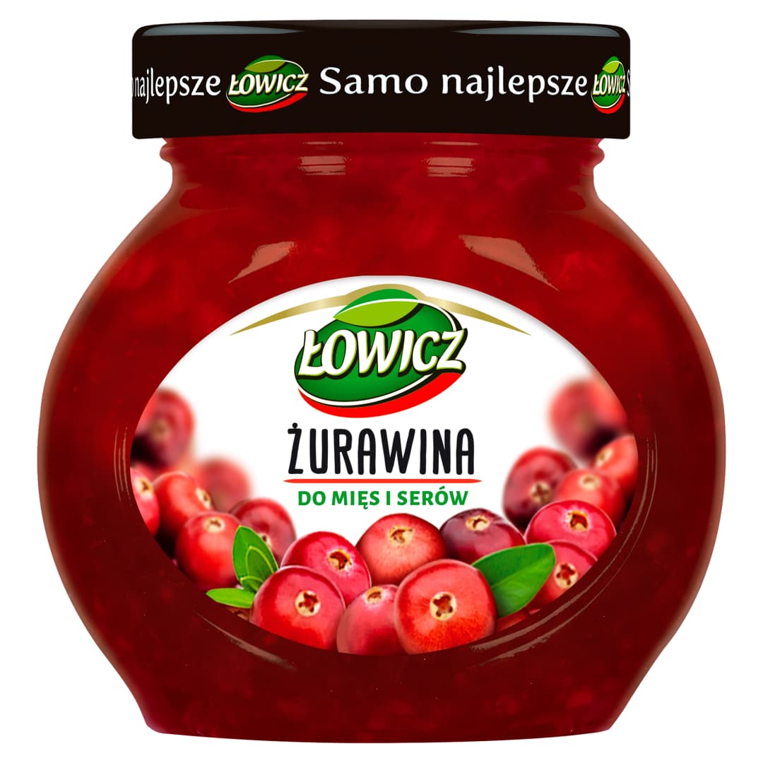 ŁOWICZ Żurawina do mięs i serów 230 g