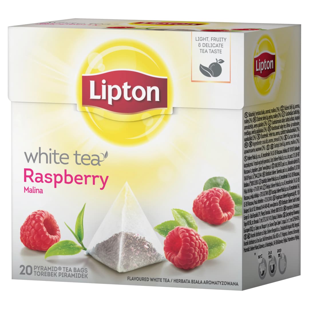 LIPTON Herbata biała malinowa 20szt. 30 g